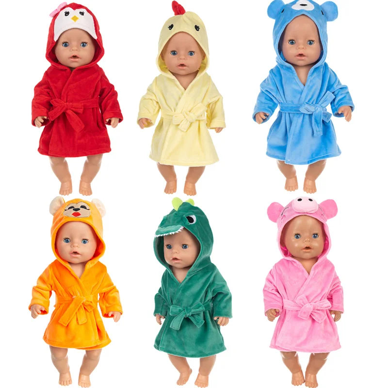 Reborn Baby Cartoon Bathrobe