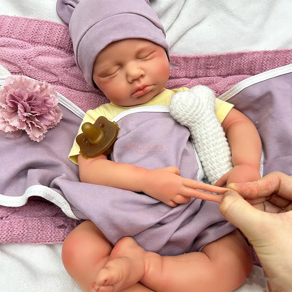 Violet Tiny Silicone Reborn Baby Girl Doll