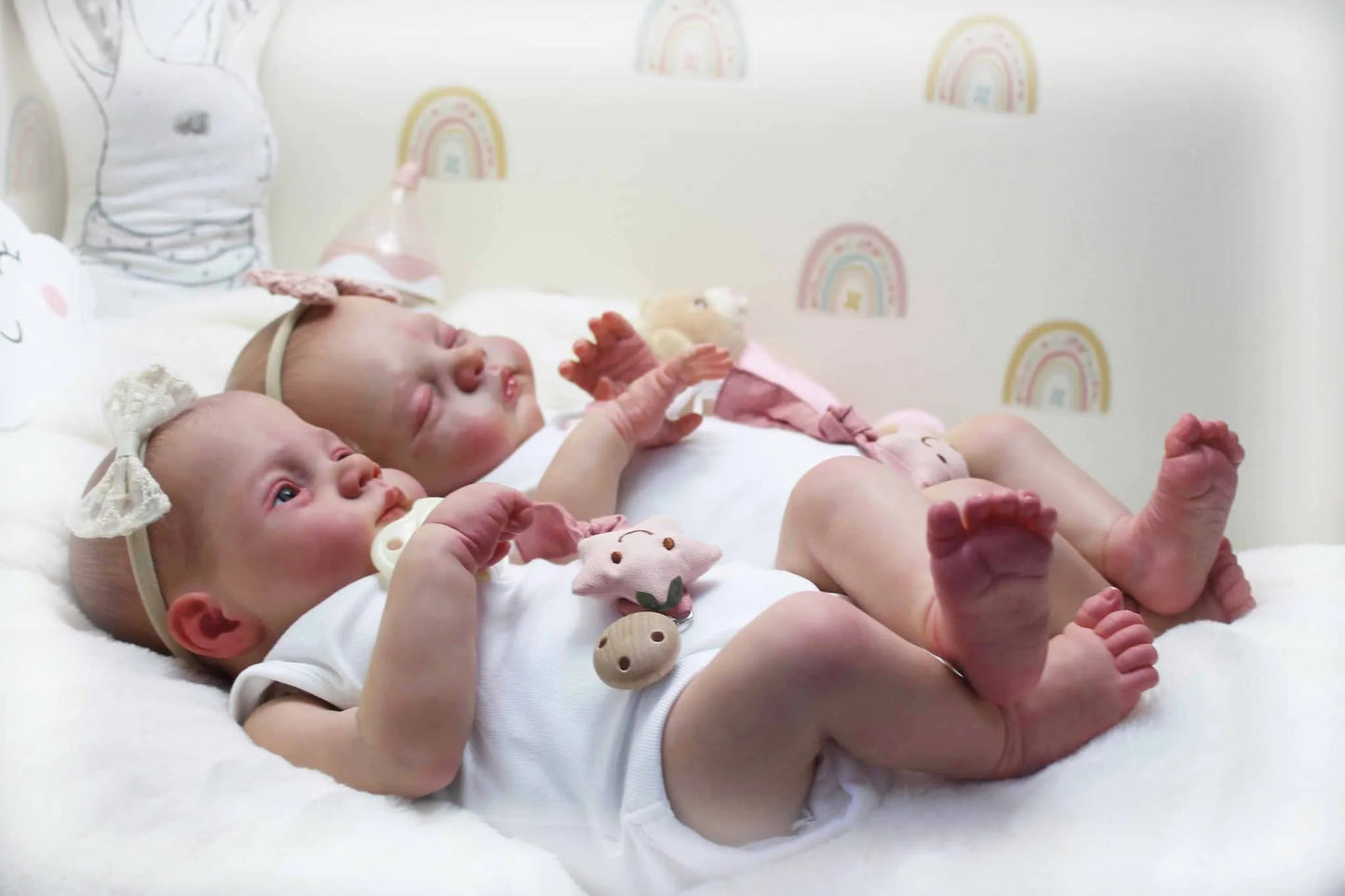 Lifelike Reborn Baby Twins Irys And Lily Doll
