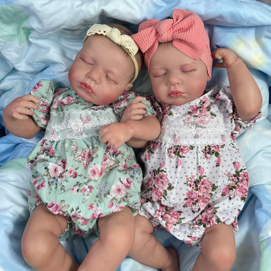 Reborn Baby Girl Twins Lila And Nora Doll