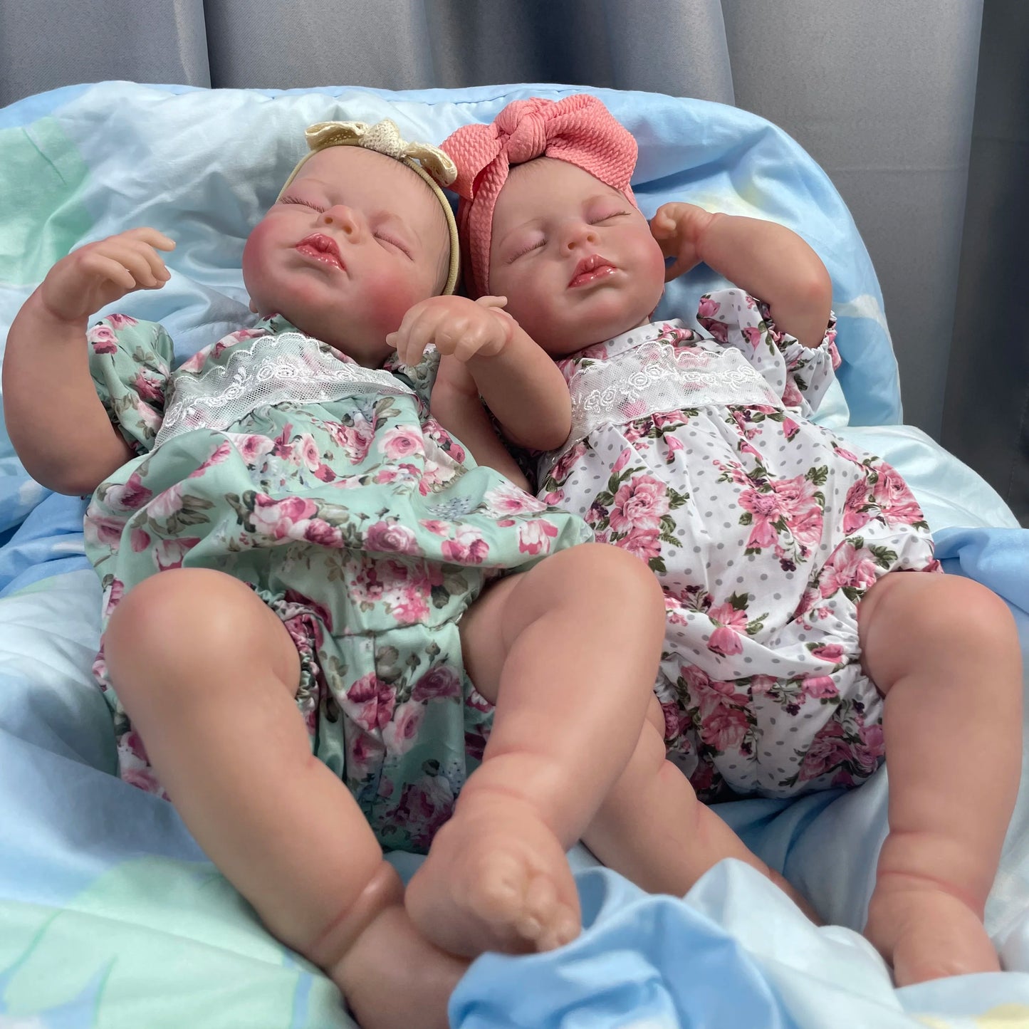 Reborn Baby Girl Twins Lila And Nora Doll