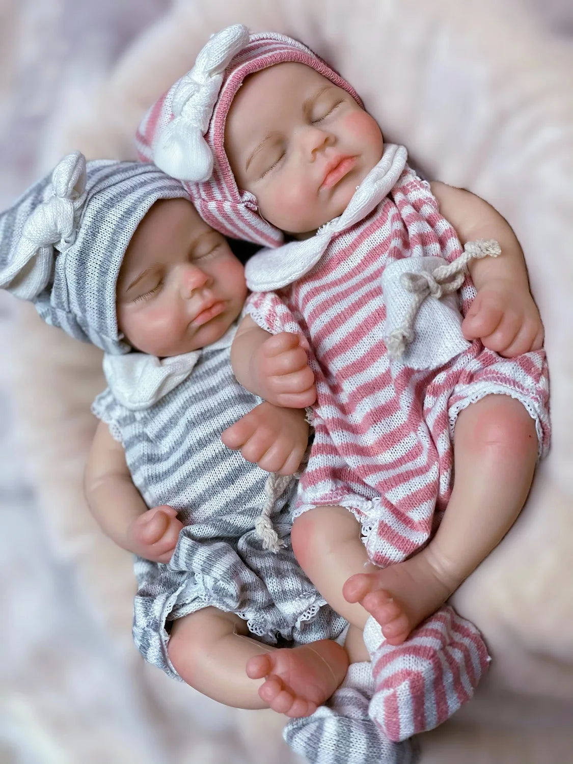Aurora And Ezra Silicone Reborn Twin Baby Doll
