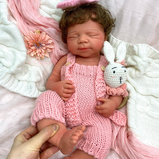 Alice Sleeping Silicone Reborn Baby Girl Doll