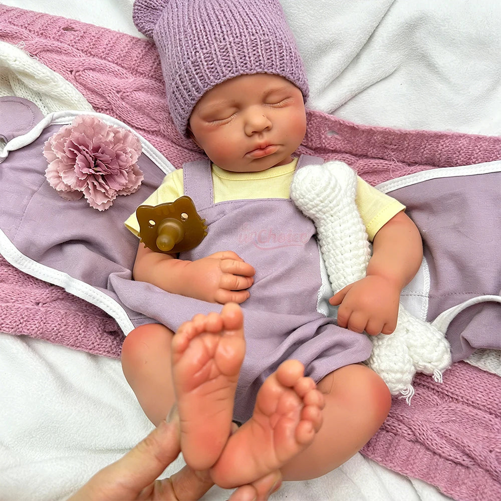 Violet Tiny Silicone Reborn Baby Girl Doll