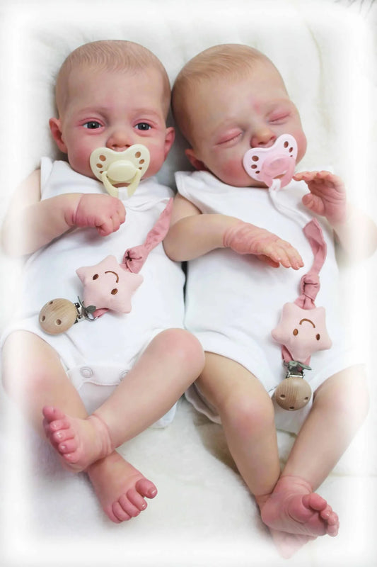 Lifelike Reborn Baby Twins Irys And Lily Doll