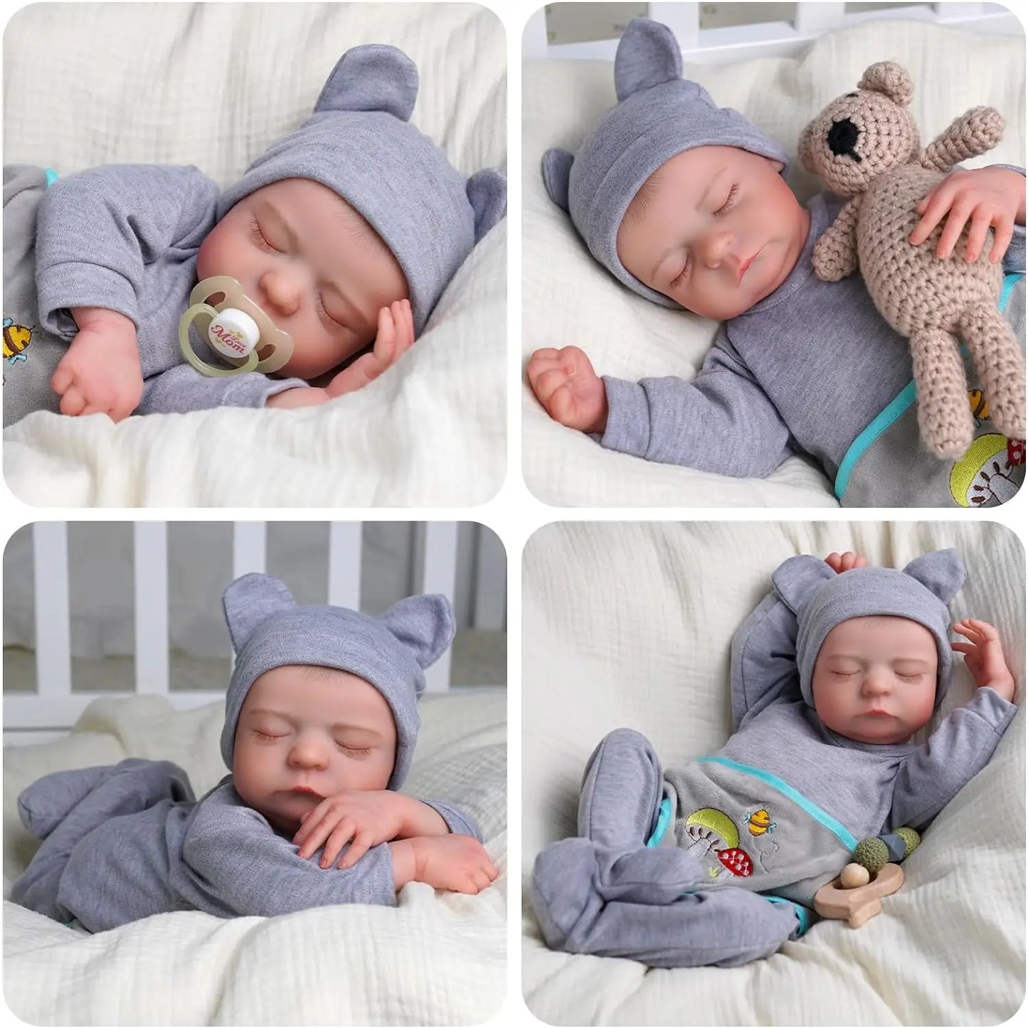 Sleeping Reborn Baby Boy Leo Doll
