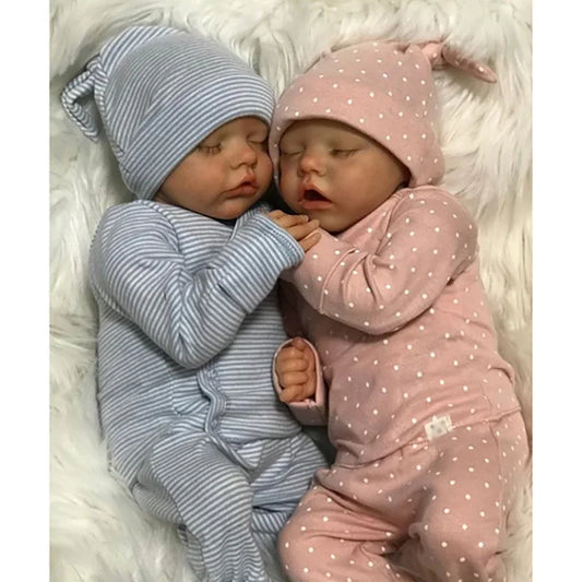 Sleeping Reborn Baby Twins Tom And Lea Doll