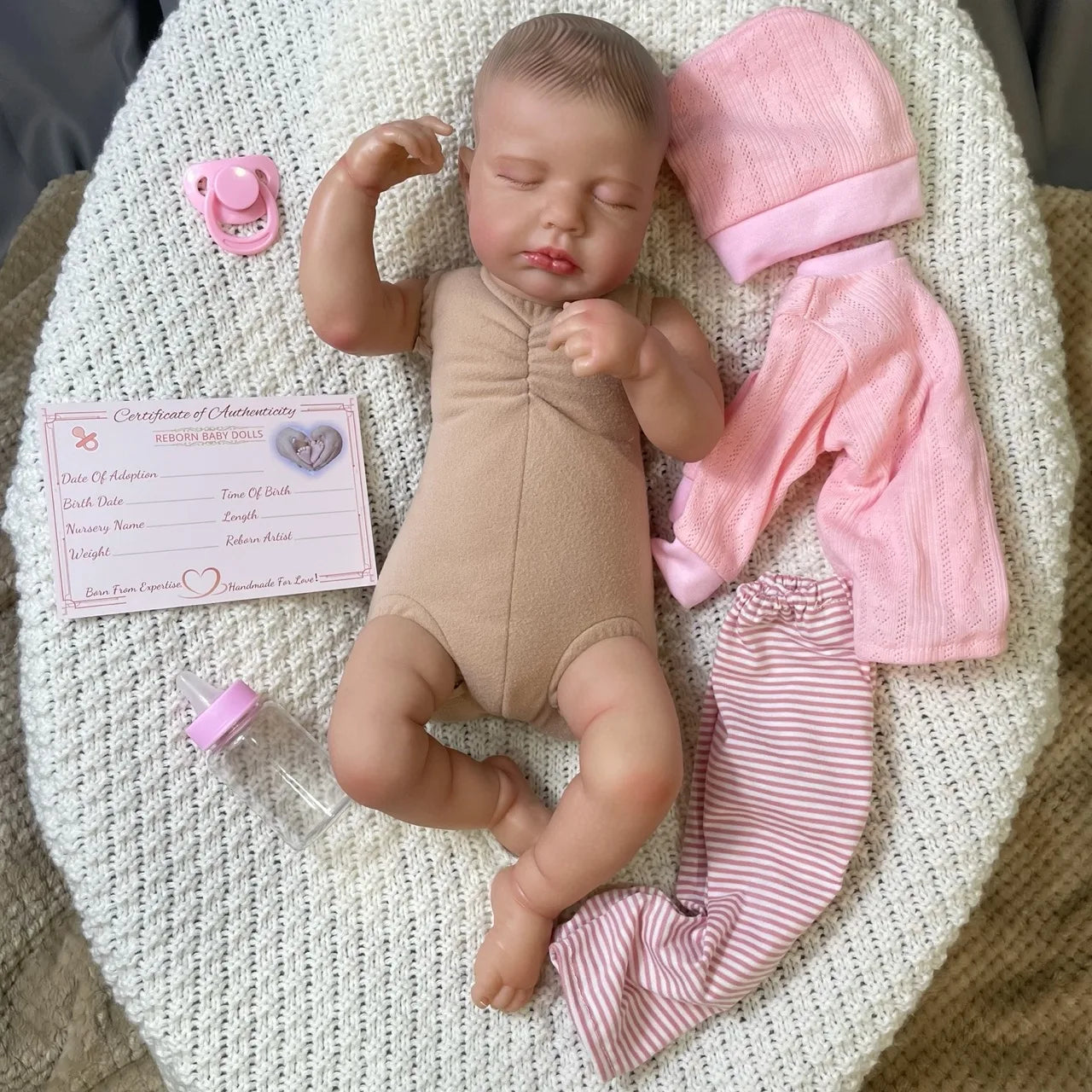 Cute Reborn Baby Girl Louise Doll