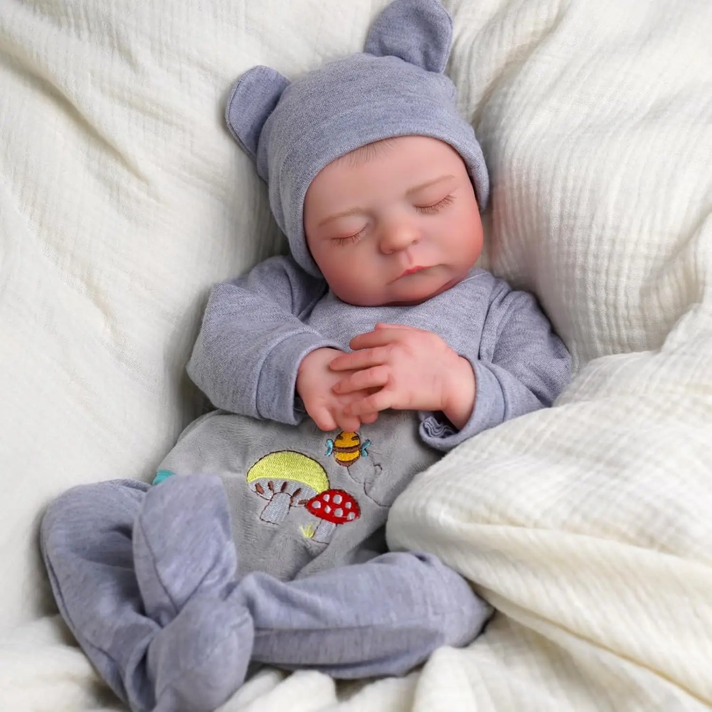 Sleeping Reborn Baby Boy Leo Doll