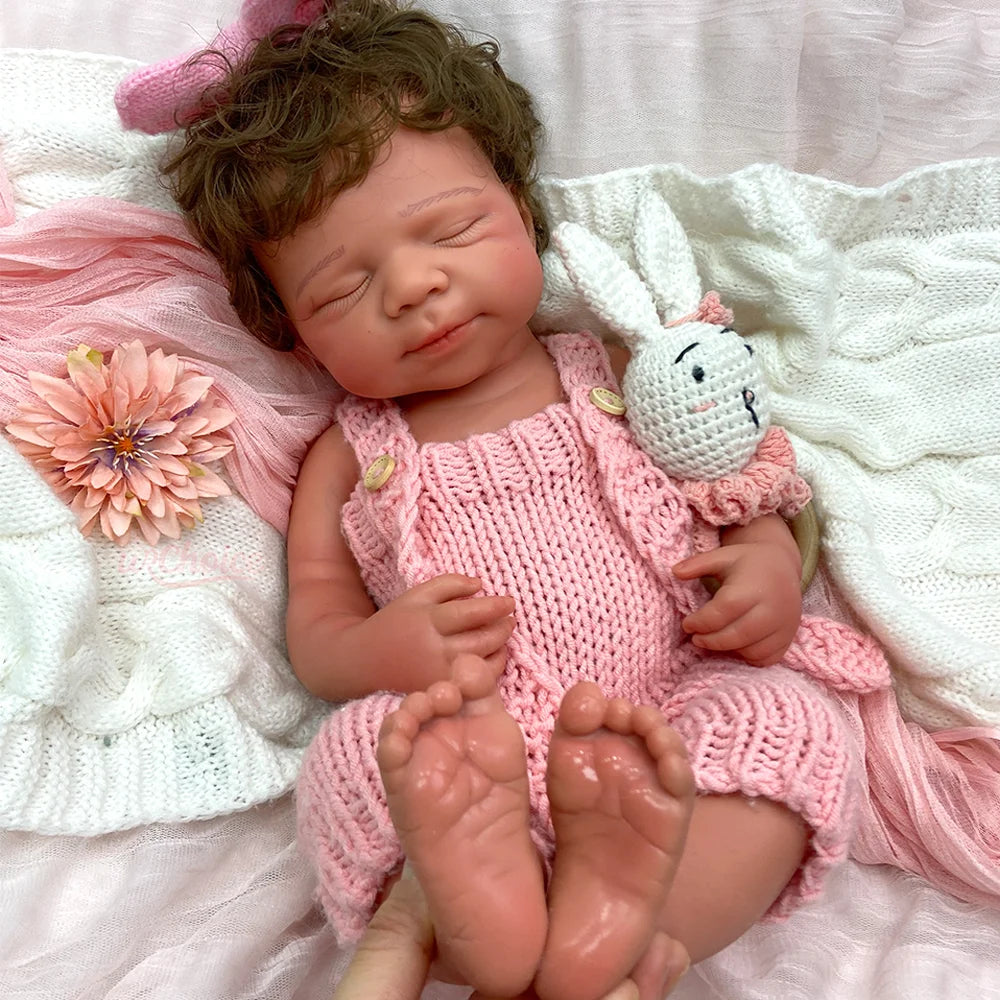 Alice Sleeping Silicone Reborn Baby Girl Doll