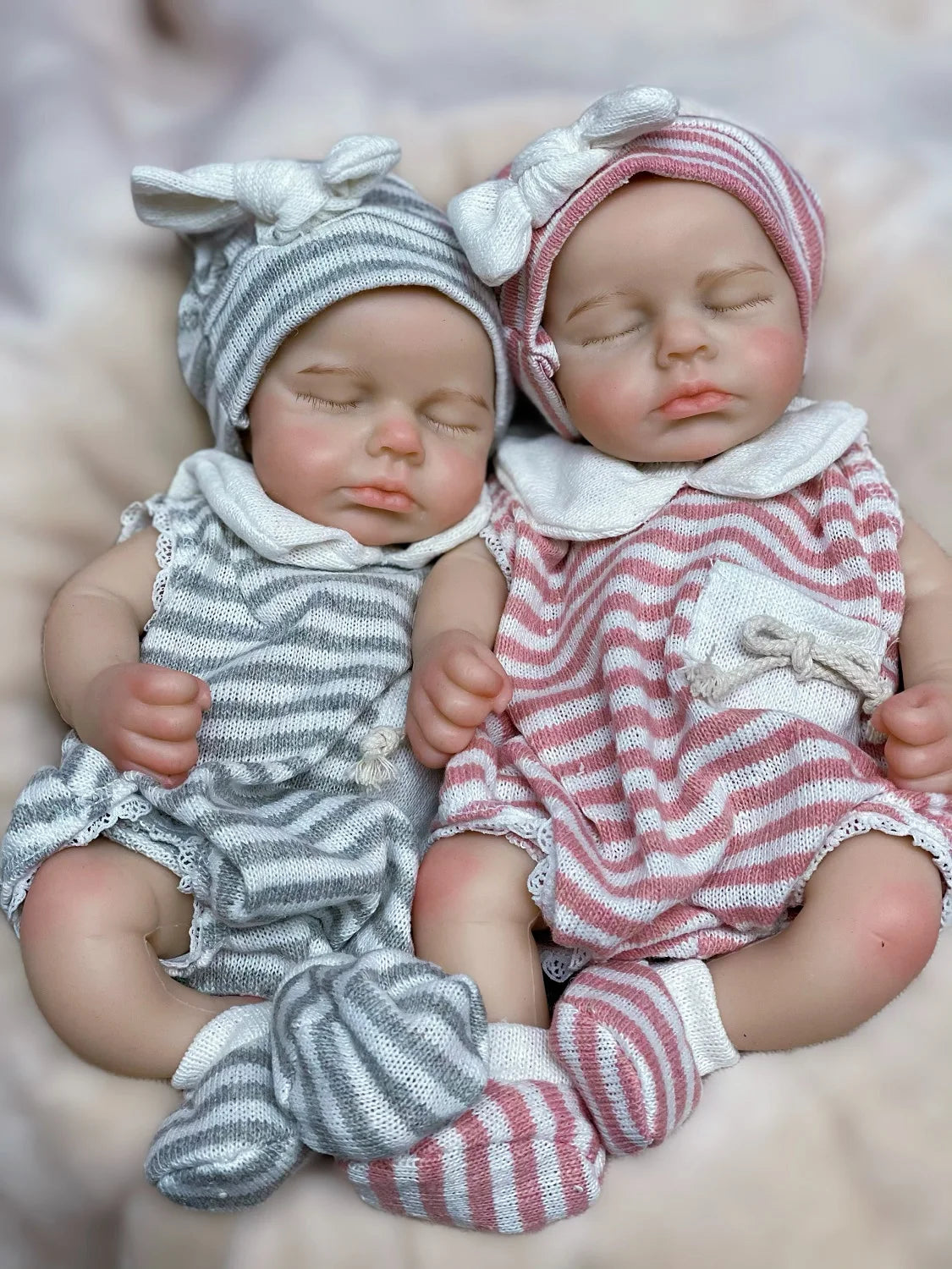 Aurora And Ezra Silicone Reborn Twin Baby Doll