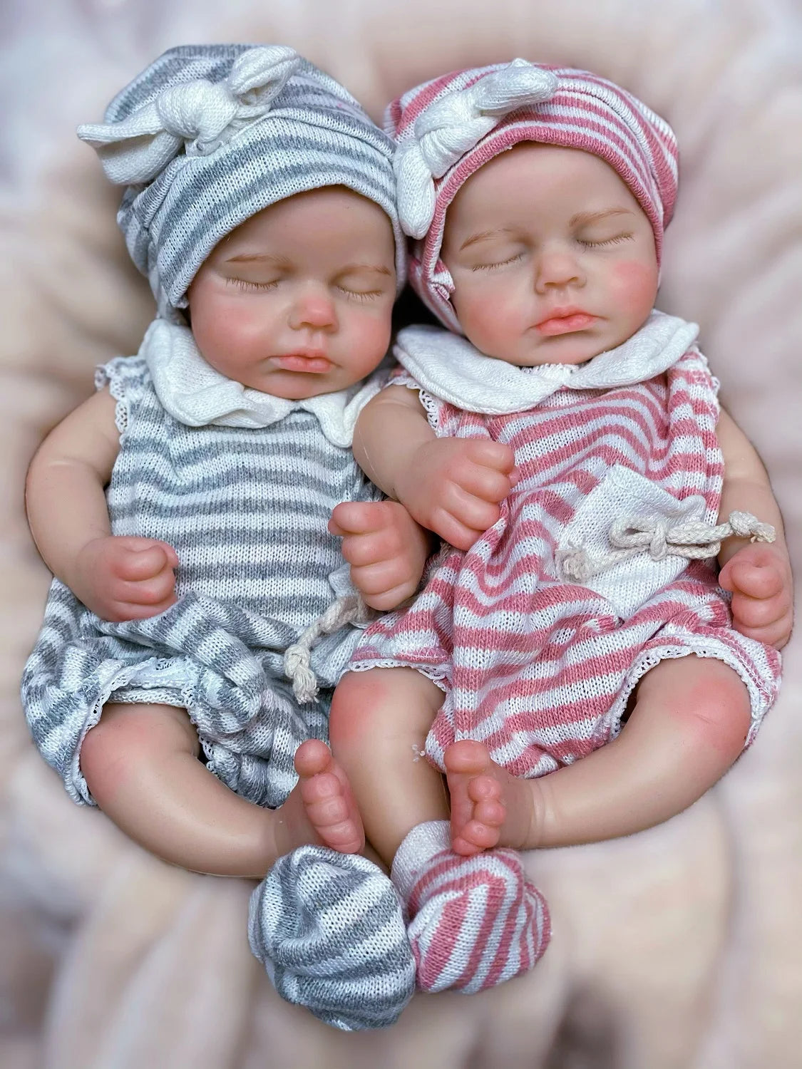 Aurora And Ezra Silicone Reborn Twin Baby Doll