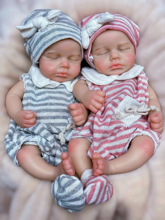 Aurora And Ezra Silicone Reborn Twin Baby Doll
