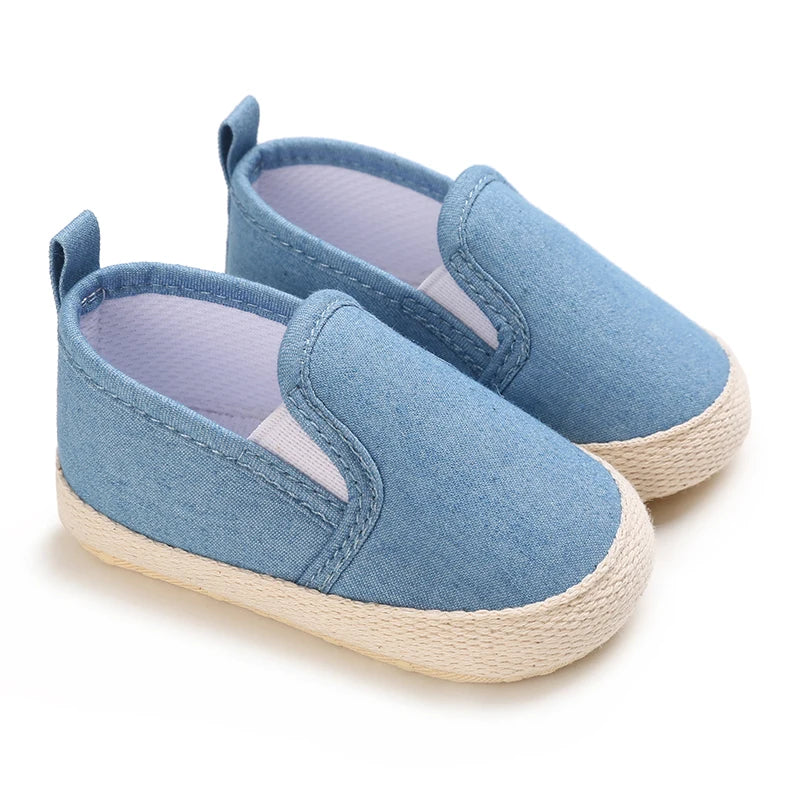 Newborn Baby Spring And Autumn Pastel Blue Shoes