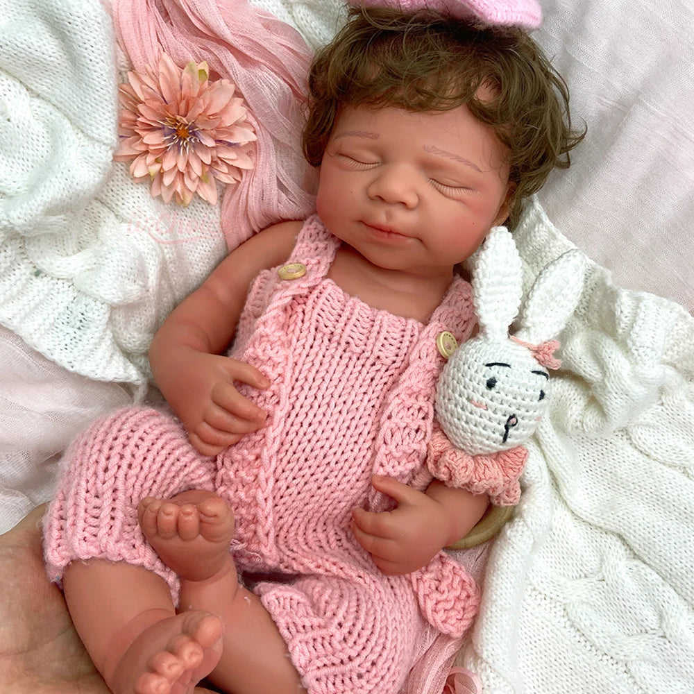 Alice Sleeping Silicone Reborn Baby Girl Doll