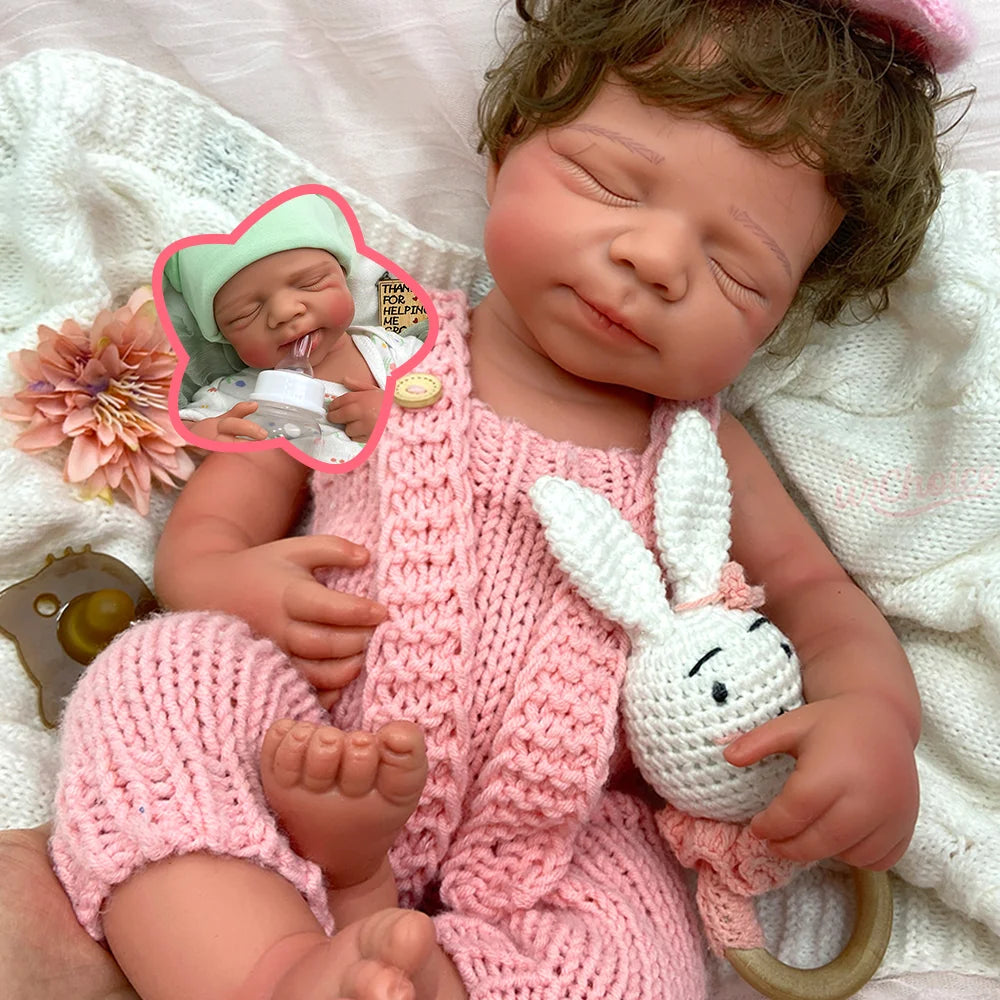 Alice Sleeping Silicone Reborn Baby Girl Doll