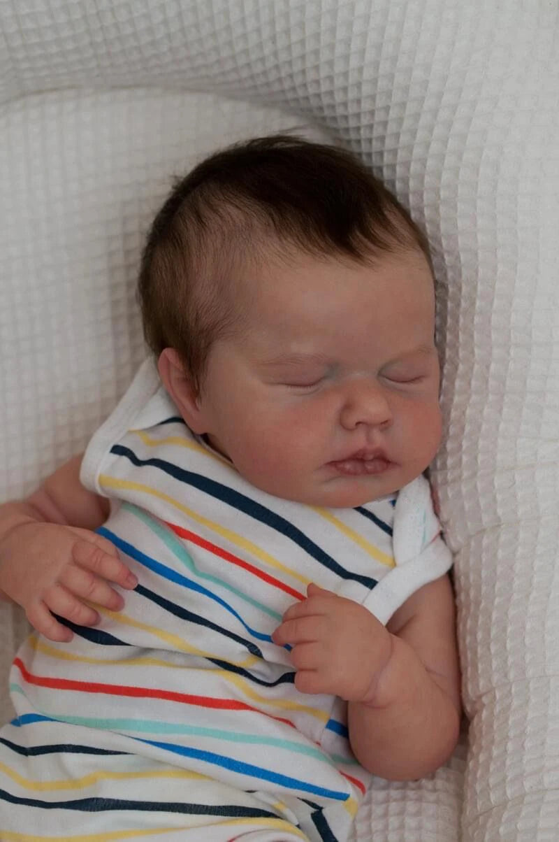 Sleepy Newborn Baby Boy Raphaël Doll