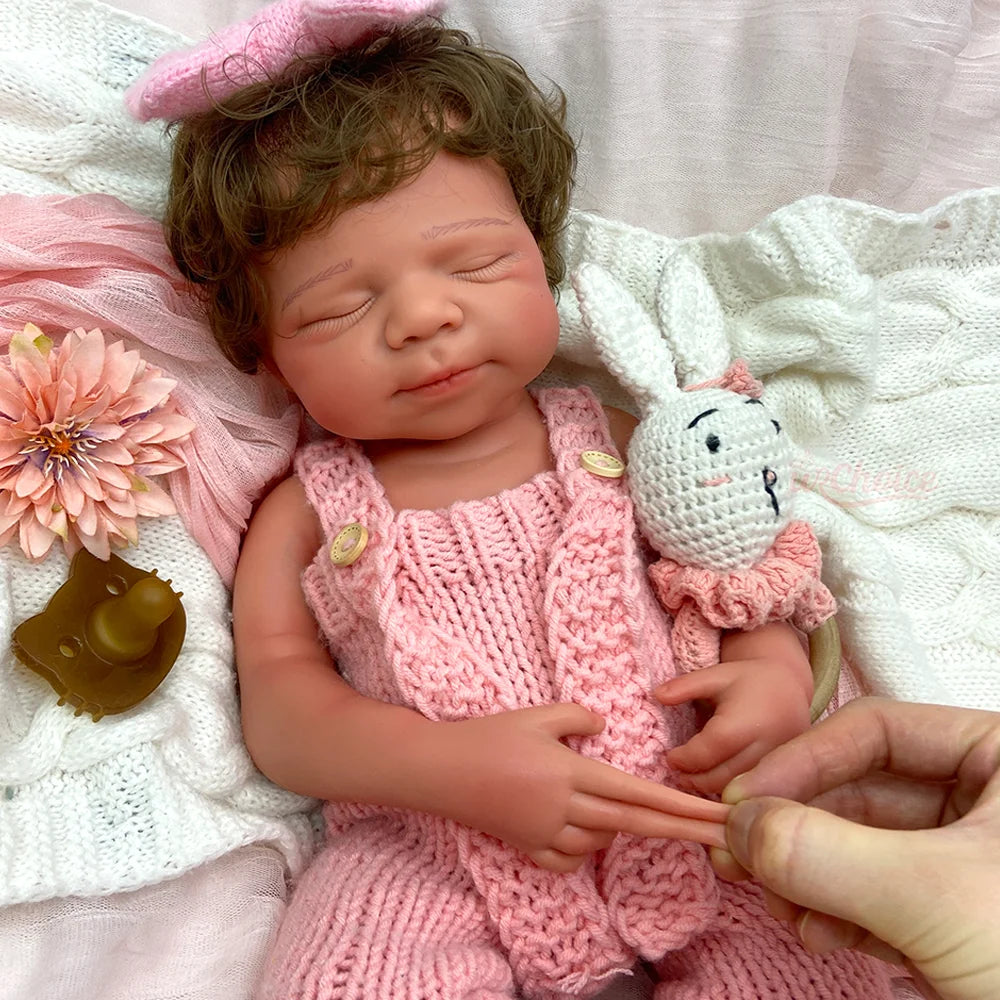 Alice Sleeping Silicone Reborn Baby Girl Doll